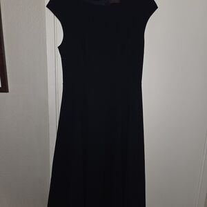 Elegant Black Midi Dress for Women